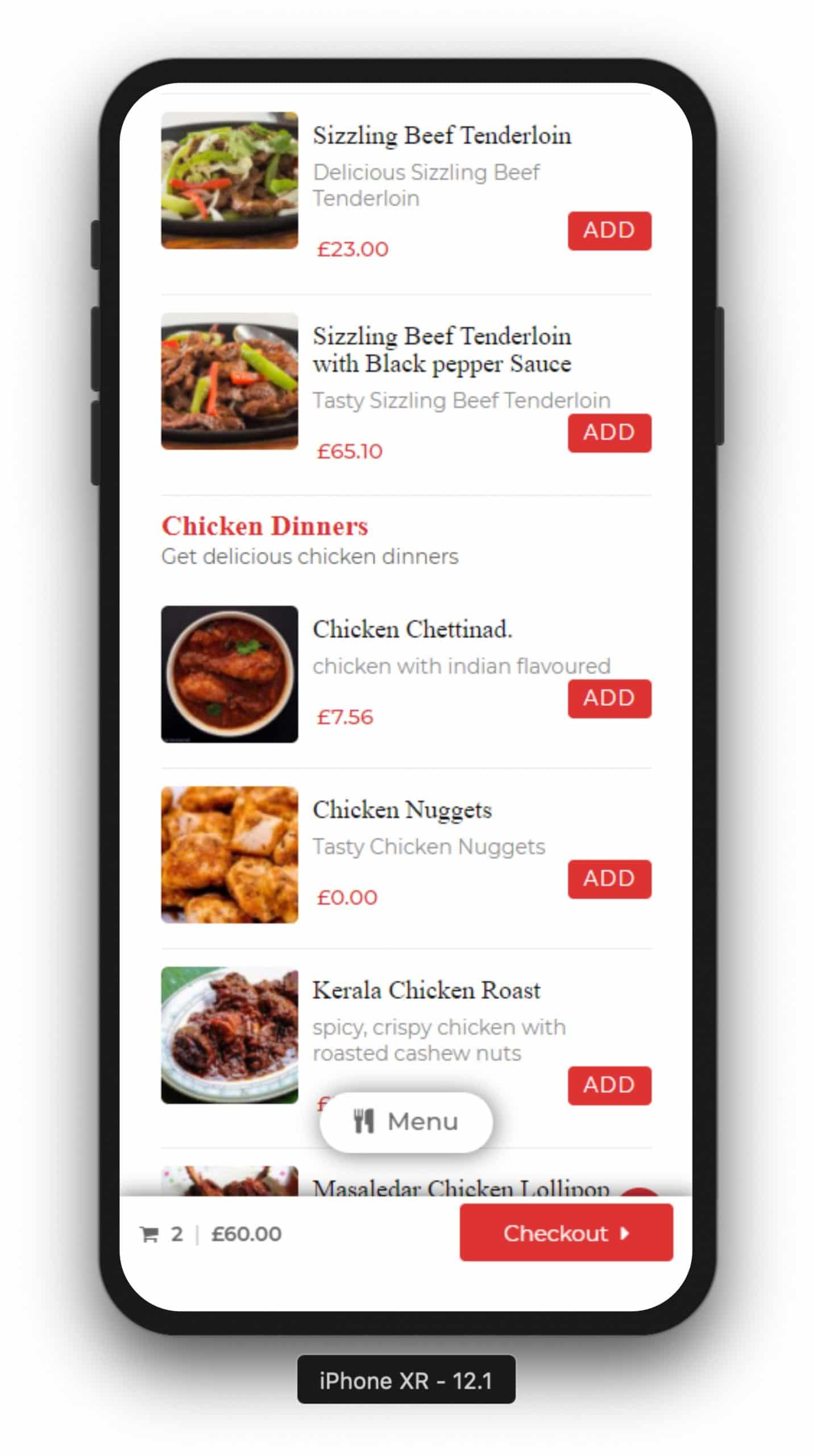 mobile food ordering