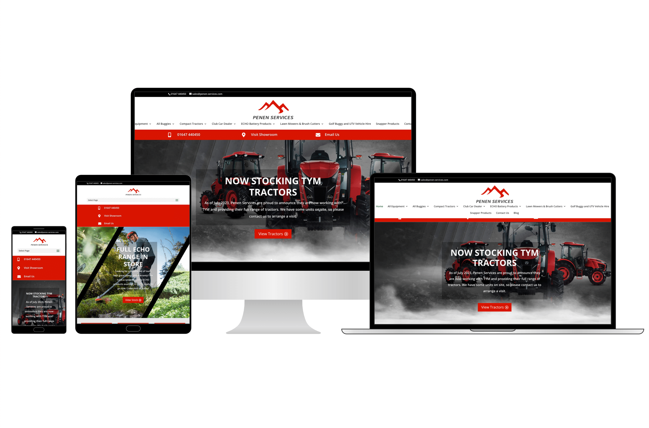 Penen Services website