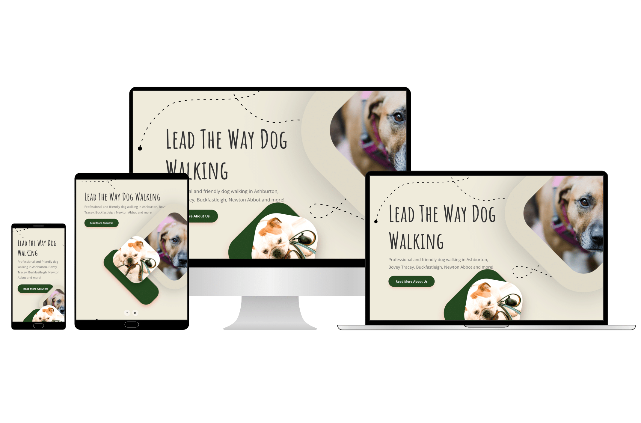 Lead The Way Dog Walking website