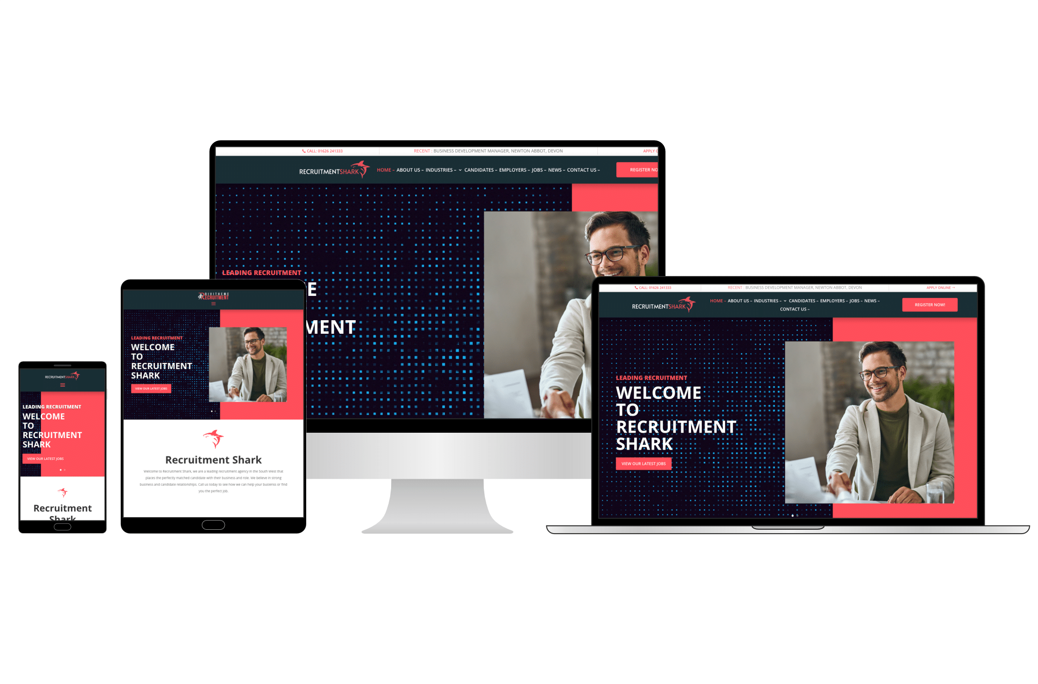 Recruitment Shark website